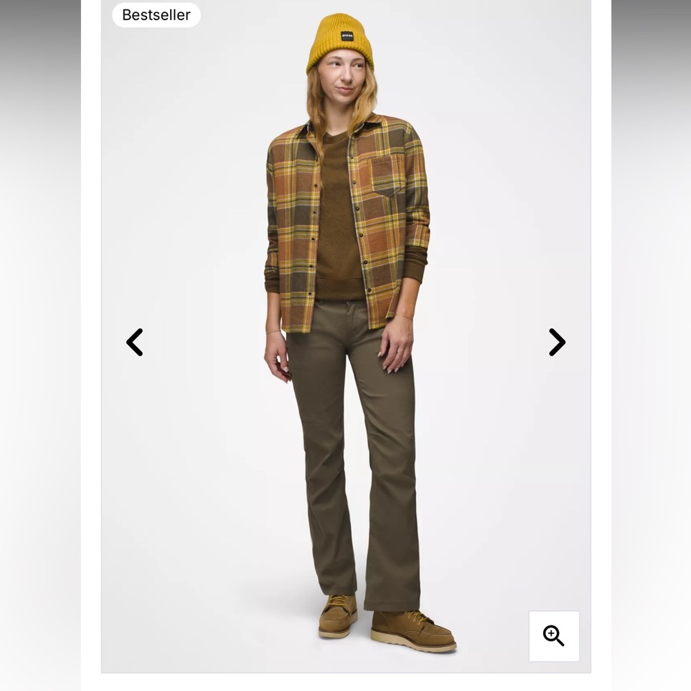 PRANA Halle Pant Slate Olive Green Size 8 Outdoors Hiking Trails